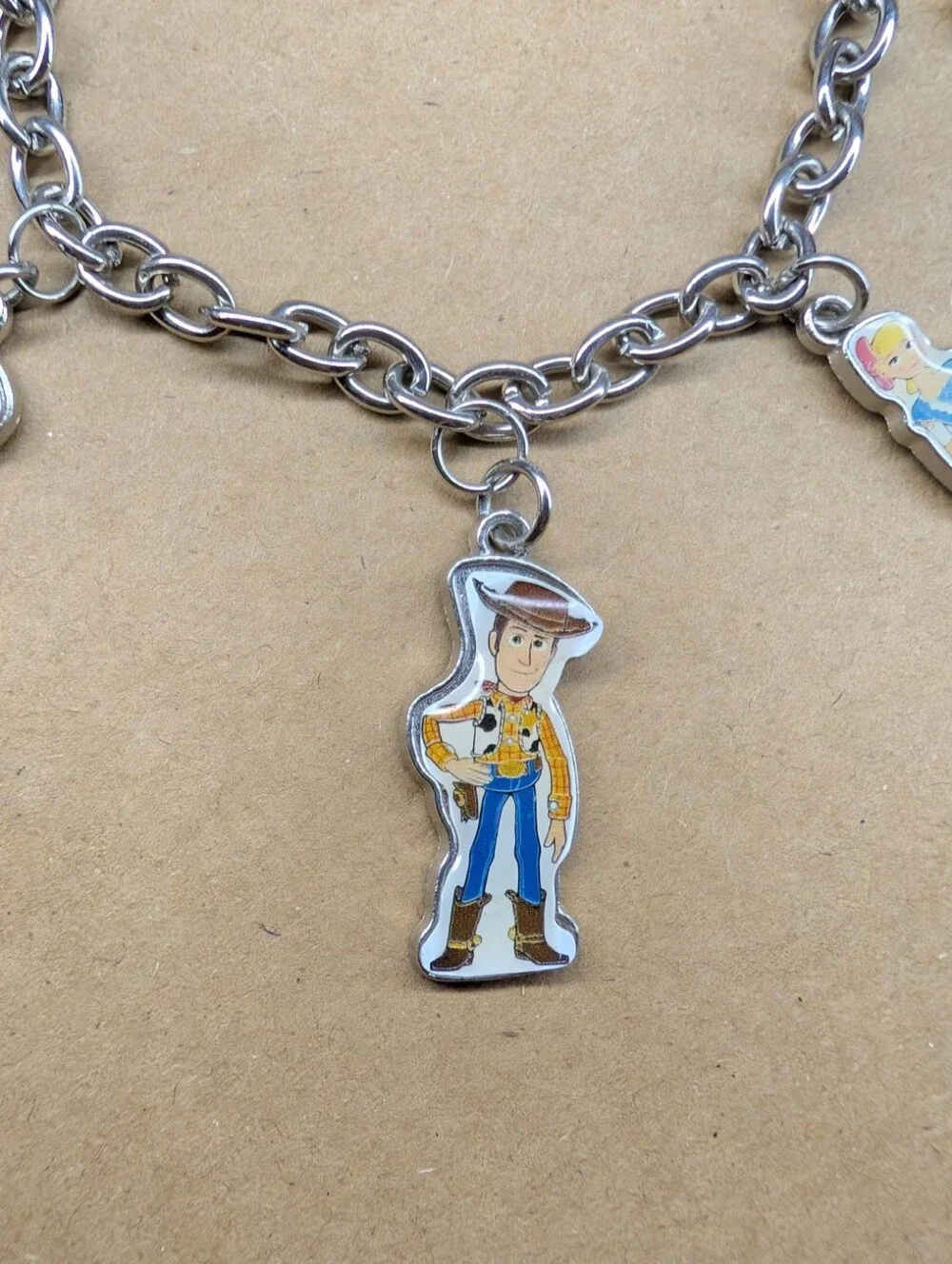 NWOT Girls Womens Toy Story Charm Bracelet Disney Pixar 7.5